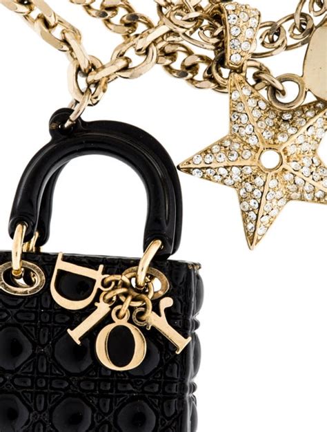 dior logo charm bag|christian dior bag charms.